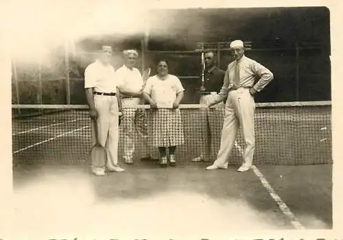Tennis related vintage photo Romania magistrat Stefan Voda