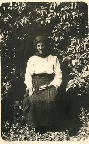 Annonymous person Romania folk type costume