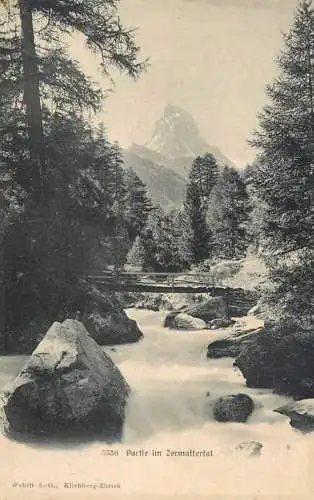 Postcard Switzerland partie im Zermattertal
