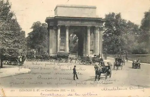 Postcard United Kingdom England London Constitution Hill