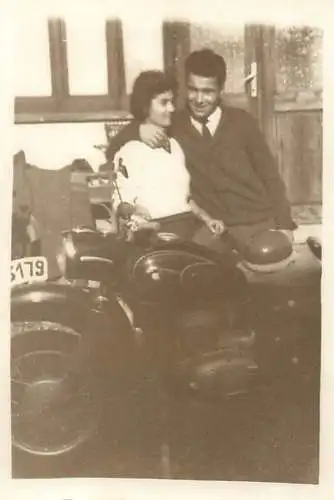 Romania annonymous couple motorcycle