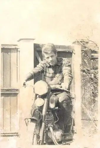 Romania annonymous person motorcycle