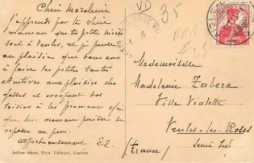 Postcard Switzerland chateau d'Aigle