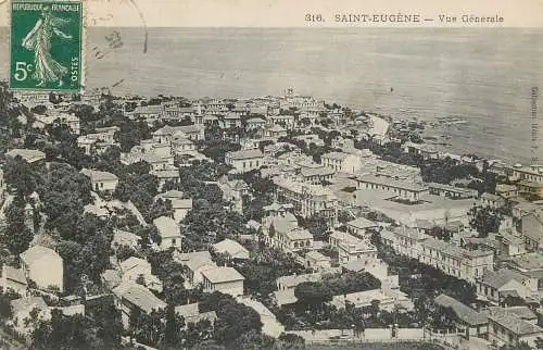 France postcard Saint Eugene aeriel