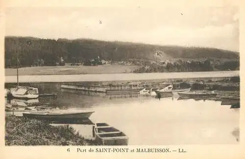 France postcard Port de Saint POint et Malbuisson
