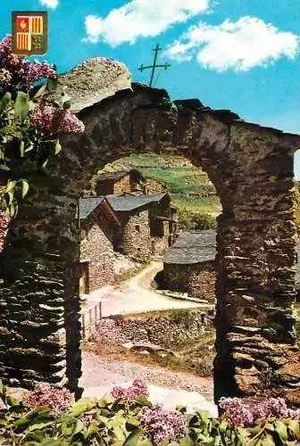 Andorra Valls d'Andorra Church entrance partial view