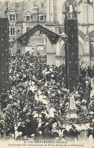 France cpa Calvados > La Delivrande anniversaire du couronnement de Notre Dame de la Delivrande