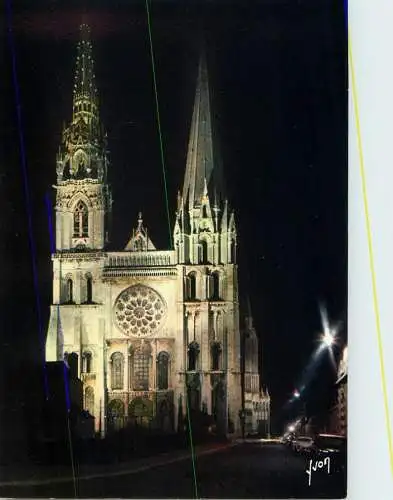 France Nantes la Cathedrale vue de nuit