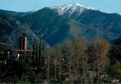 France Le Roussillon  Saint Michel de Cuxa & le Massif du Canigou