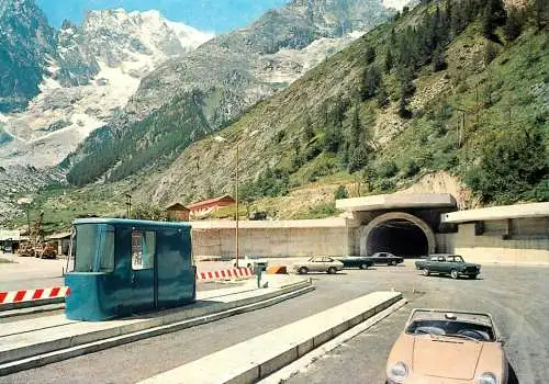 Italy Courmayeur Entreves Monte Bianco tunnel entrance