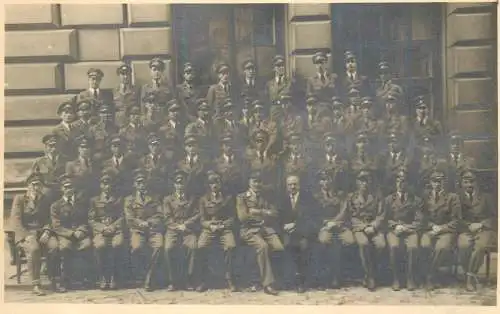 Wien 1947 military regimental photo postcard