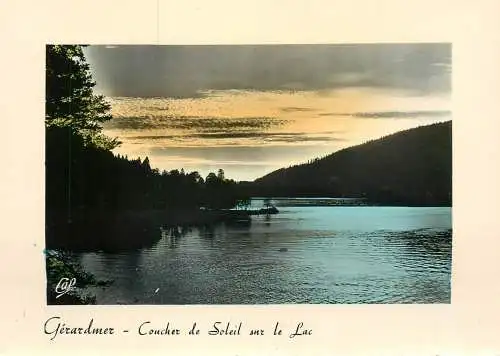France Gerardmer (Vosges) coucher de soleil sur le lac
