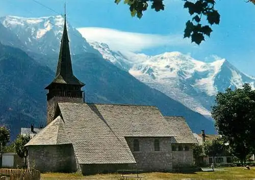France Praz-de-Chamonix la chapelle & Mont-Blanc