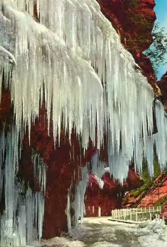 France Alpes Maritimes Gorges du Cians "La Petite Clue en hiver"
