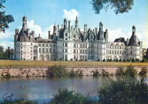 France Chambord (Loir-et-Cher) - le Chateau facade nord