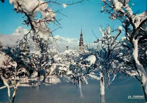 France Haute Savoie pittoresque Village sous la neige