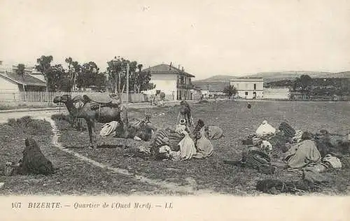 Africa postcard Tunisia Bizerte quartier de l'Oued Merdi