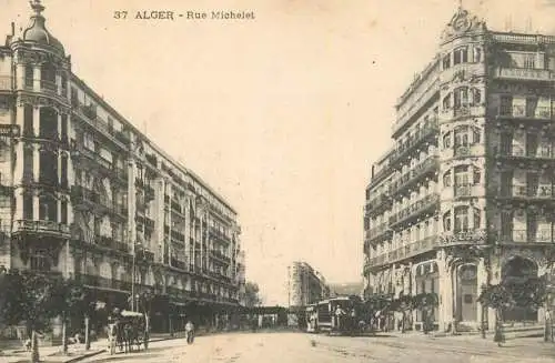 Africa postcard Algeria rue Michelet