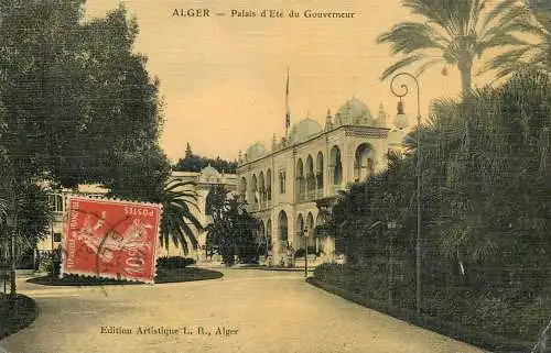 Africa postcard Algeria Algiers palais d'Ete du Gouverneur