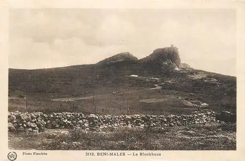 Africa postcard Morocco Beni Malek le Blockhaus