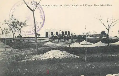Africa postcard Morocco Martimprey du Kiss l'ecole et place Saint Hilaire