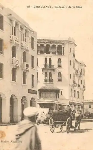 Africa postcard Morocco Casablanca boulevard de la Gare