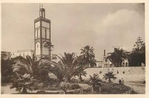 Africa postcard Casablanca mosquee de la Residence