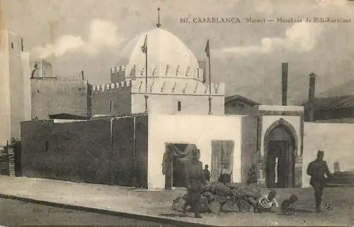 Africa postcard Morocco Casablanca Marabout de Sidi Karouni