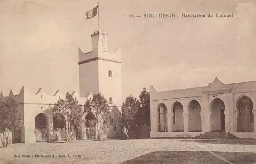 Africa postcard Morocco Boudenib habitation du Colonel