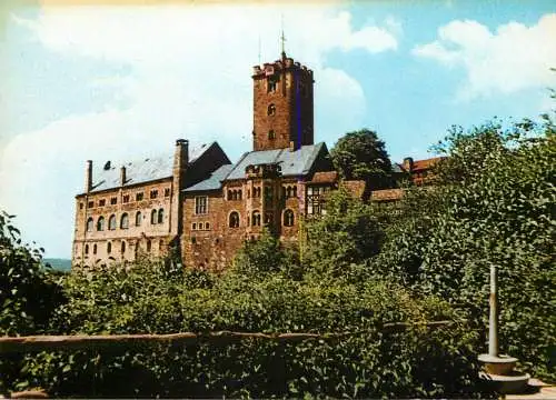 Postcard Germany die Wartburg Palas und Wehrgang