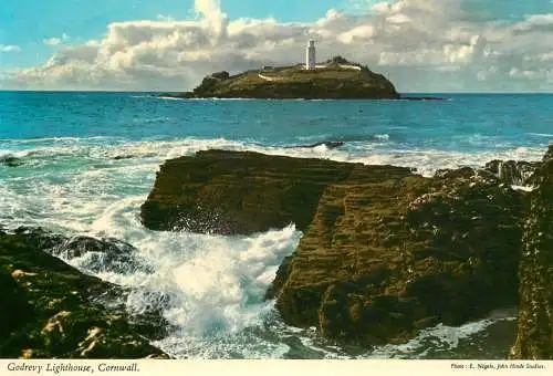 Postcard United Kingdom England Godrevy lighthouse