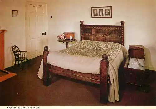 Postcard United Kingdom England Epworth old rectory