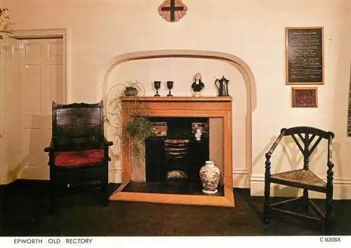 Postcard United Kingdom England Susanna Wesley's kitchen