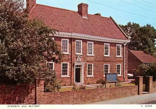 Postcard United Kingdom England Epworth old rectory