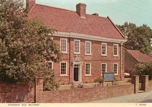 Postcard United Kingdom England Epworth old rectory