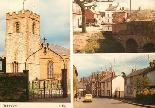 Postcard United Kingdom England Weedon church