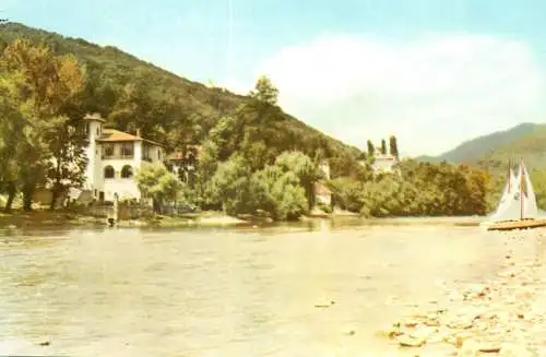 Postcard Romania Calimanesti pe malul Oltului