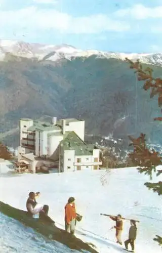 Postcard Romania Sinaia hotel turistic Cota 1400