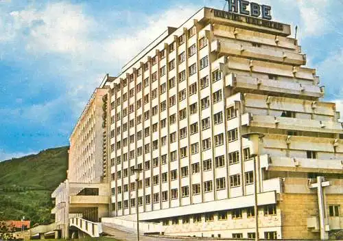 Postcard Romania Sangeorz bai Hotel Hebe 1984