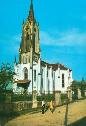 Postcard Romania Saliste biserica ortodoxa