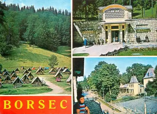 Postcard Romania Borsec camping