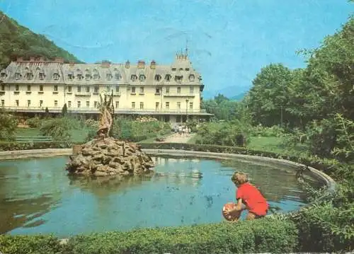 Postcard Romania Calimanesti vedere din parc