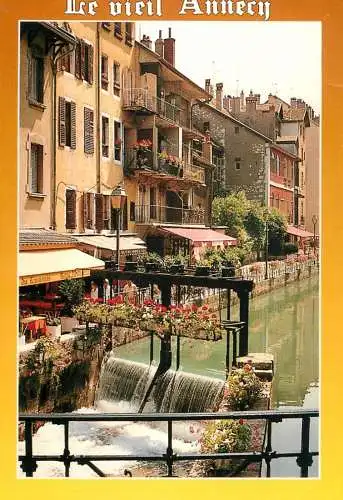 Postcard France Haute Savoie Annecy les Quais Fleuris