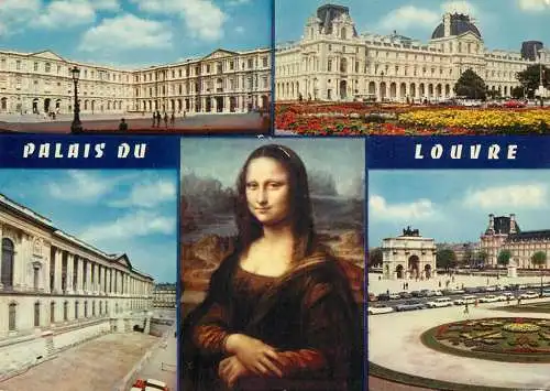 Postcard France Paris > Louvre Mona Lisa