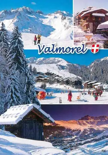Postcard France Valmorel Savoie la chaine de la Lauziere