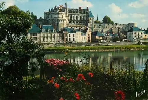 Postcard France Indre et Loire Amboise le chateau