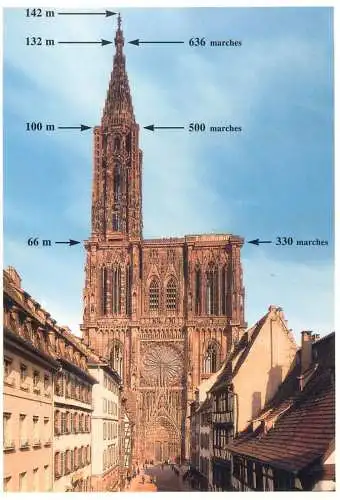 Postcard France Bas Rhin Strasbourg cathedrale