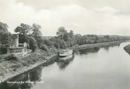 Georgsburg bei Konnern Saale Dampfer