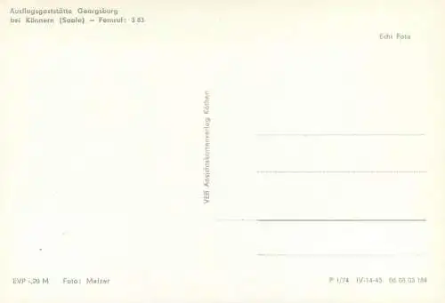 Georgsburg bei Konnern Saale Dampfer