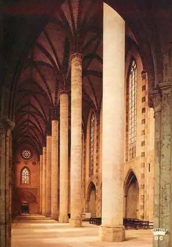 Postcard France nef du couvent des Jacobins edifice
